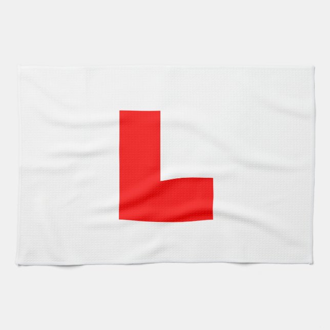 L-Plate Learner Driver / Bachelorette Hen Night Towel (Horizontal)