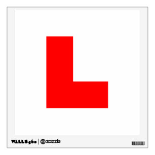 L-Plate Learner Driver / Bachelorette Hen Night Wall Decal