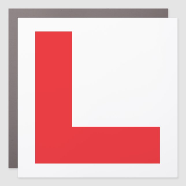 L Plate Learner Driver Car Magnet (Front)
