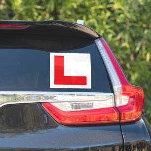 L Plate Learner Driver Sticker