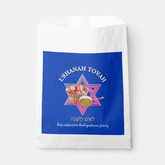 L SHANAH TOVAH | Jewish New Year  Favor Bag (Front)