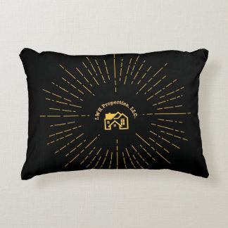 L.W.H. Properties Burst Logo Accent Pillow