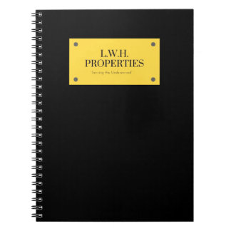 L.W.H. Properties, LLC monogram Notebook