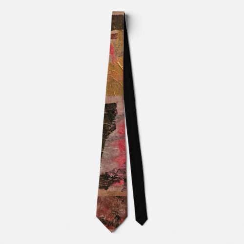 LA Abstract Collage A Gel Print Abstract Neck Tie