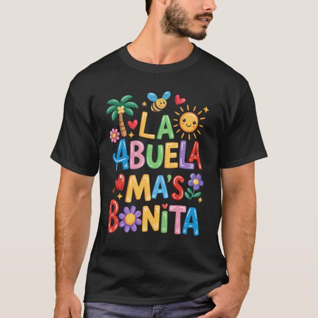 La Abuela Más Bonita Mom Cute Abuela Grandma Mothe T-Shirt (Front)