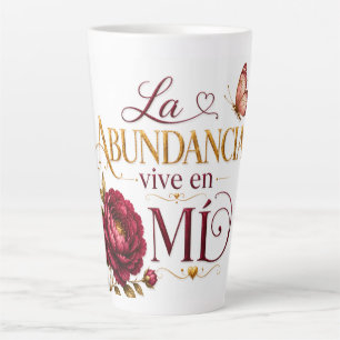 La Abundancia Vive en Mí Spanish Spiritual Mug