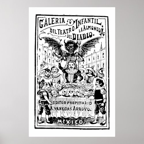 La Almoned del Diablo by Jos Guadalupe Posada Poster