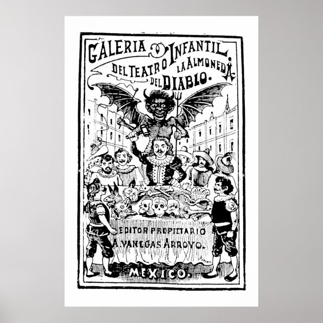 La Almoned del Diablo by José Guadalupe Posada Poster (Front)
