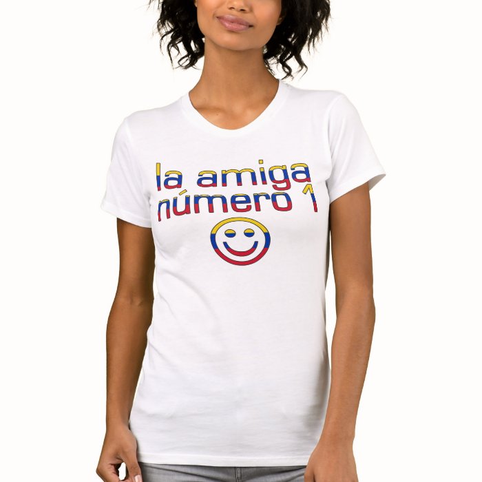 La Amiga Número 1 Venezuelan Flag Colors 4 Girls T shirts