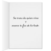 La Amistad se Trata De... Cards (Inside (Right))