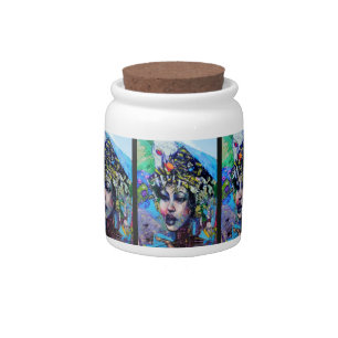 LA Art Candy Jar