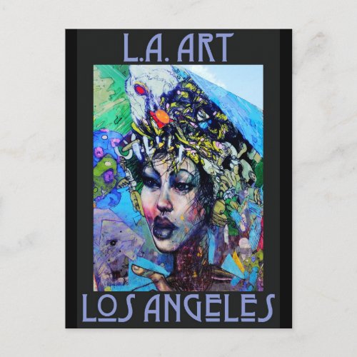 LA Art Postcard