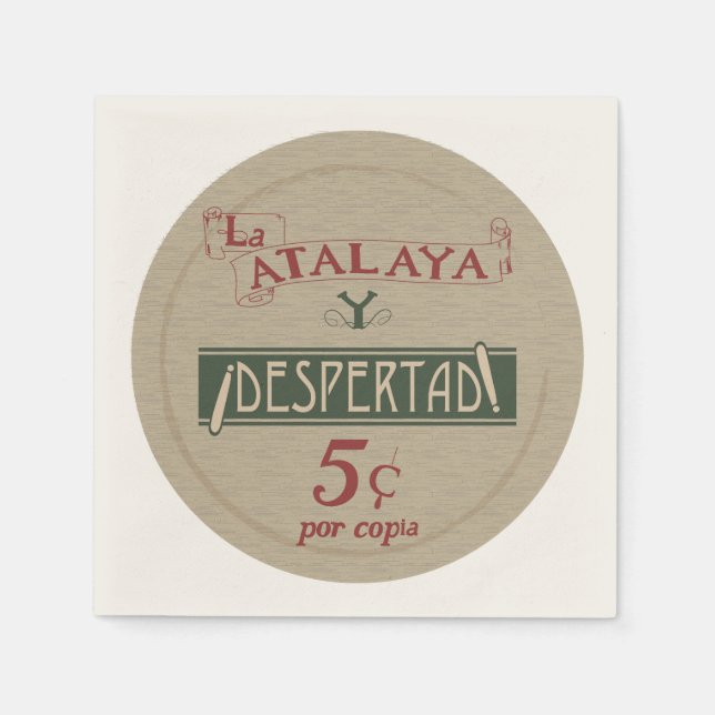 La Atalaya Despertad 5 cents Napkins (Front)