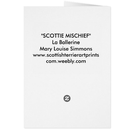 LA BALLERINE CARDS (Back)