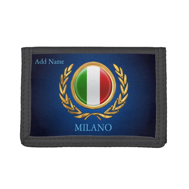 La Bandiera - Personalized Italian Flag Tri-fold Wallet (Front)