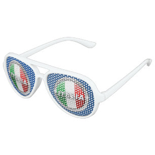 La Bandiera - The Italian Flag Aviator Sunglasses