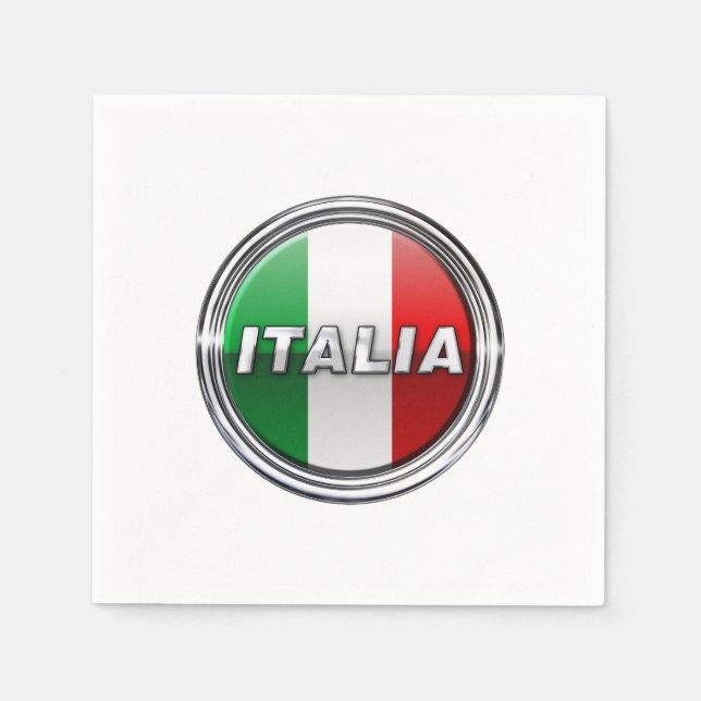La Bandiera - The Italian Flag Napkins (Front)