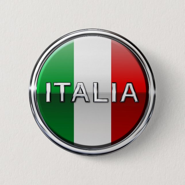 La Bandiera - The Italian Flag Pinback Button (Front)