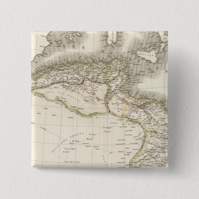 La Barbarie - North Africa Pinback Button (Front)