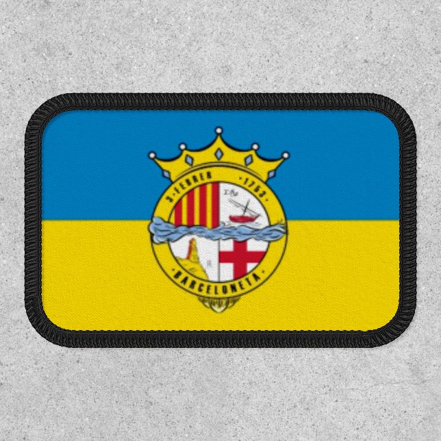 La Barceloneta (flag, neighbourhood in Barcelona) Patch (Front)