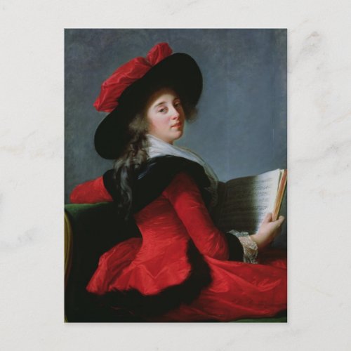 La Baronne de Crussol 1785 Postcard