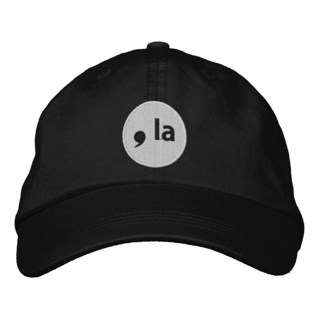 ,la Baseball Cap Black (Front)
