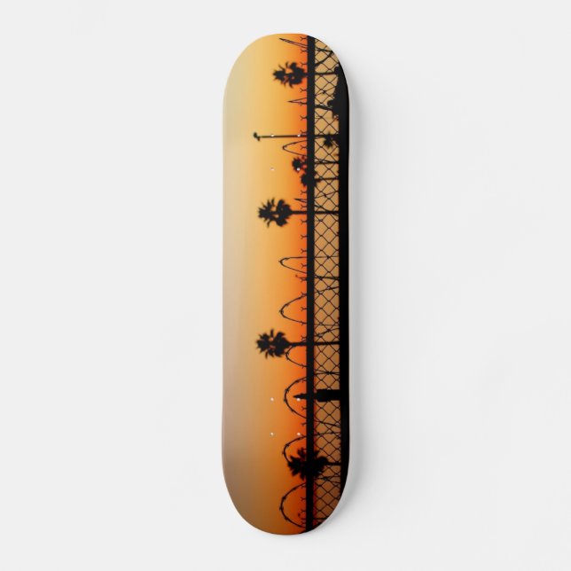 LA Beach Sunset Skateboard (Front)