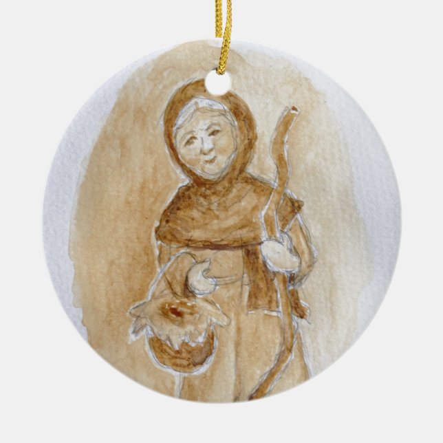 La Befana Ceramic Ornament (Front)
