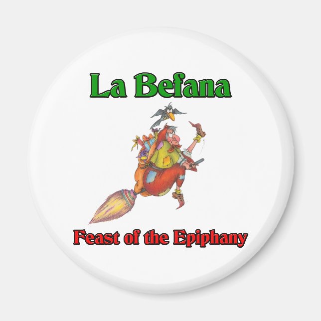 La Befana (Christmas Witch) Feast of the Epiphany Magnet (Front)