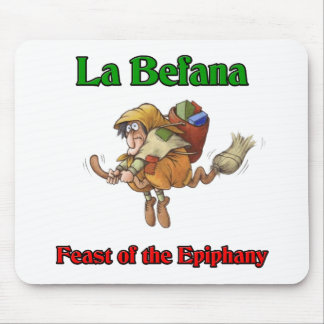 La Befana (Christmas Witch) Feast of the Epiphany. Mouse Pad