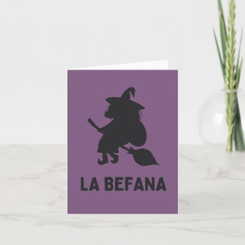 La Befana Epifania Italian Christmas Witch  Card