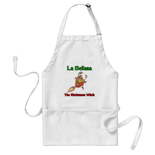 La Befana The Christmas Witch.. Adult Apron (Front)