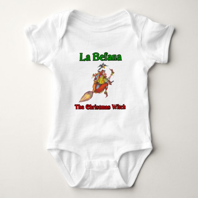 La Befana The Christmas Witch.. Baby Bodysuit (Front)