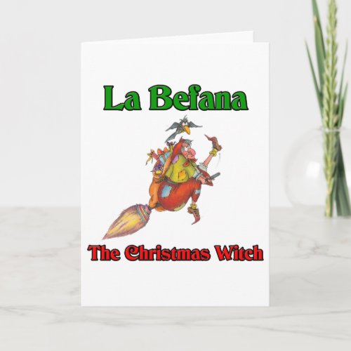 La Befana The Christmas Witch Holiday Card
