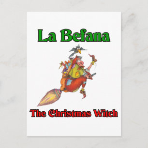 La Befana The Christmas Witch.. Holiday Postcard