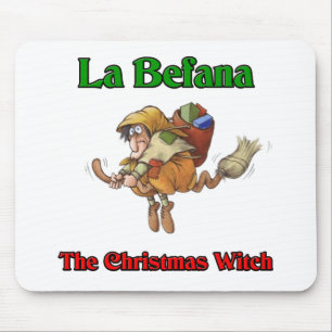 La Befana The Christmas Witch.. Mouse Pad