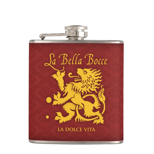 la Bella Bocce Flask (Front)