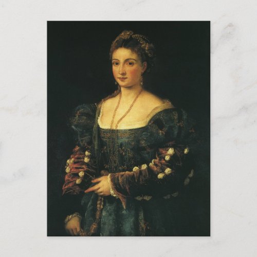 La Bella Duchess of Urbino by Titian Postcard