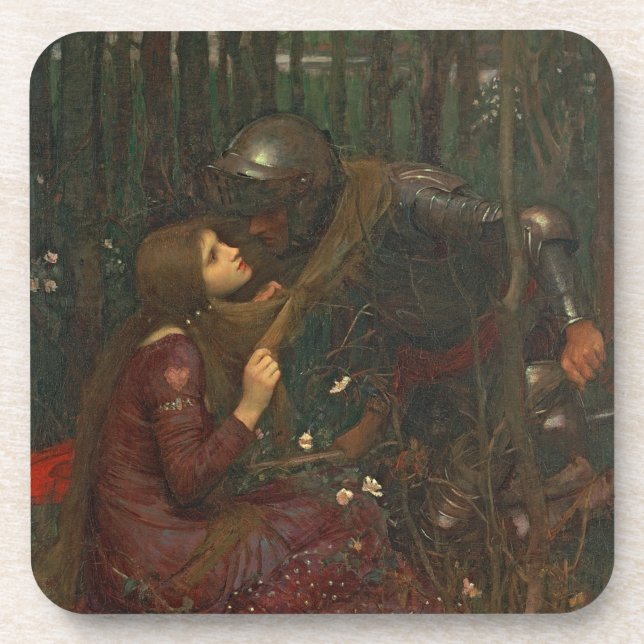 La Belle Dame Sans Merci, 1893 (oil on canvas) Drink Coaster (Front)