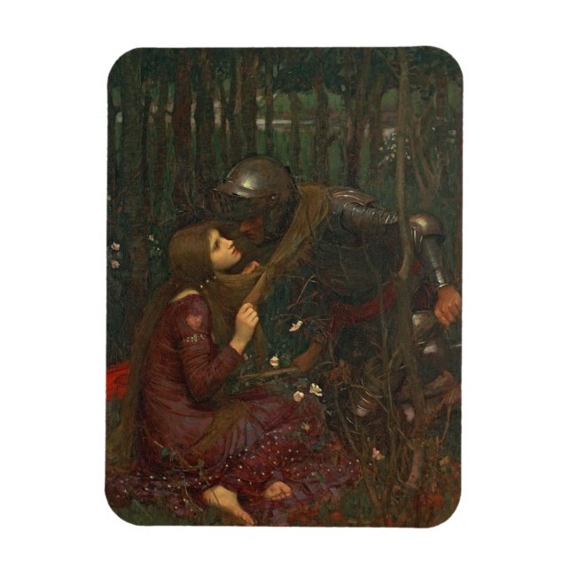 La Belle Dame Sans Merci, 1893 (oil on canvas) Magnet (Vertical)