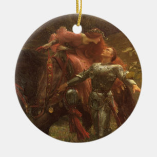 La Belle Dame sans Merci by Frank Dicksee Proposal Ceramic Ornament