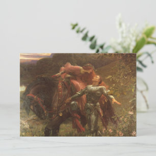 La Belle Dame sans Merci by Frank Dicksee Wedding Invitation