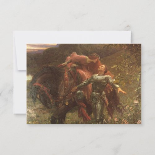 La Belle Dame sans Merci by Frank Dicksee Wedding RSVP Card