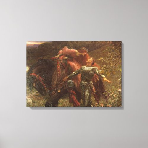 La Belle Dame sans Merci by Sir Frank Dicksee Canvas Print