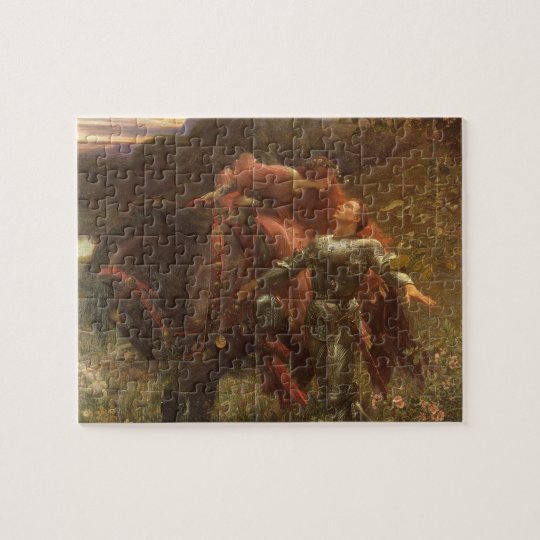 La Belle Dame sans Merci by Sir Frank Dicksee Jigsaw Puzzle