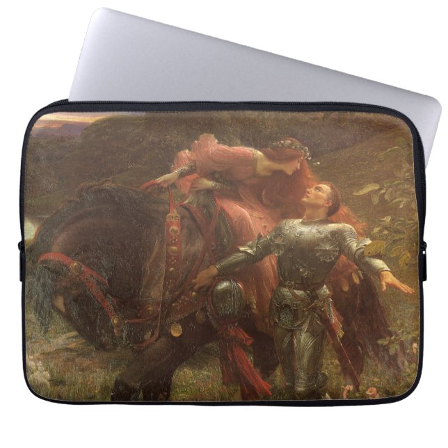 La Belle Dame sans Merci by Sir Frank Dicksee Laptop Sleeve (Front)