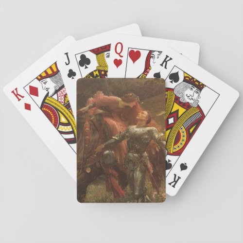 La Belle Dame sans Merci by Sir Frank Dicksee Poker Cards