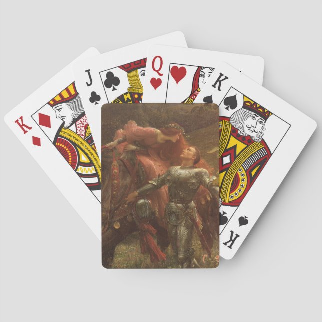 La Belle Dame sans Merci by Sir Frank Dicksee Poker Cards (Back)