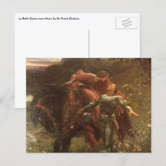 La Belle Dame sans Merci by Sir Frank Dicksee Postcard
