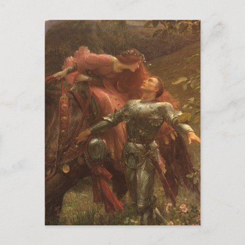 La Belle Dame sans Merci by Sir Frank Dicksee Postcard